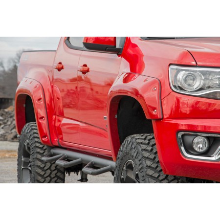 Chevrolet Pocket Fender Flares w/Rivets (15-20 Colorado - 6' 2" Bed)