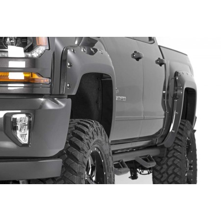 Chevrolet Pocket Fender Flares | Rivets (16-18 Silverado 1500 - 5' 8" Bed)