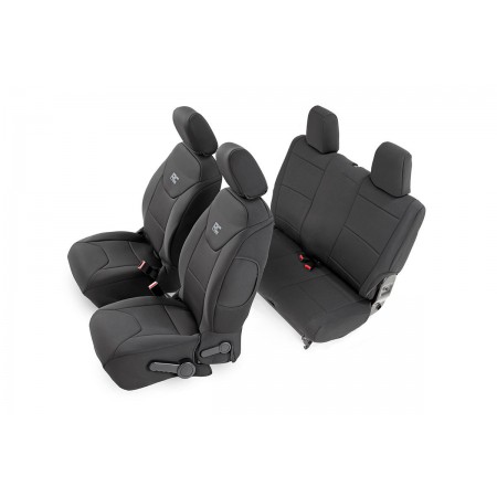 Jeep Neoprene Seat Cover Set | Black [11-12 Wrangler JK | 2 Door]