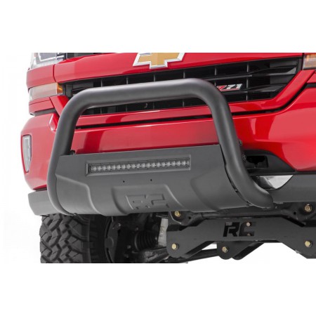 Toyota 05-15 Tacoma Bull Bar w/LED Light Bar (Black)