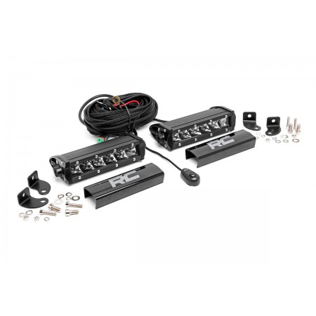 6-inch Cree LED Light Bars (Pair | Chrome Series)