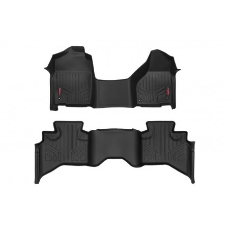 Heavy Duty Floor Mats [Front/Rear] - (12-18 Dodge Ram 1500 | Quad Cab | Half Console)