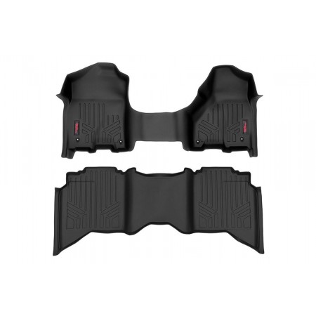 Heavy Duty Floor Mats [Front/Rear] - (12-18 Dodge Ram 1500 | Crew/Mega Cab | Half Console)