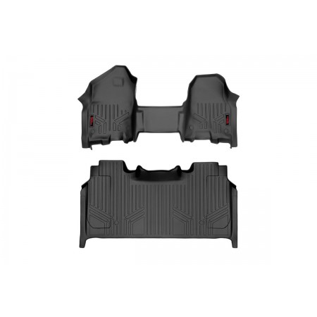 Heavy Duty Floor Mats [Front/Rear] - (19-20 Ram 1500 | Crew Cab | Half Console w/ Rear Under Seat Storage))