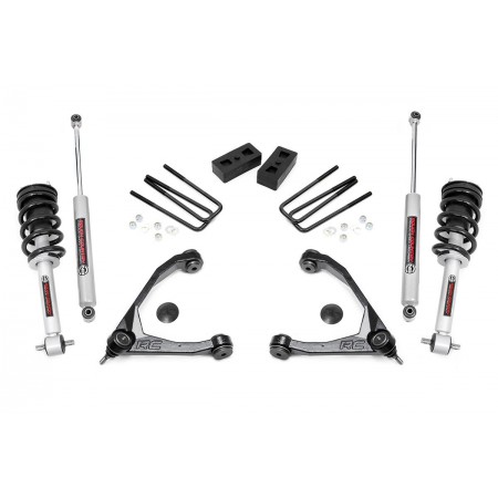 3.5in GM Suspension Lift Kit | Upper Control Arms | N3 Struts (14-18 1500 PU 2WD)