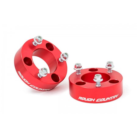 2.5in Nissan Leveling Strut Extensions | Red (05-19 Frontier/Xterra)