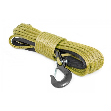 Synthetic Winch Rope - Army Green