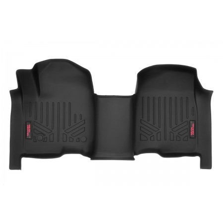 Heavy Duty Floor Mats [Front] - (19-20 Chevy Silverado / GMC Sierra Crew Cab | Bench Seats)