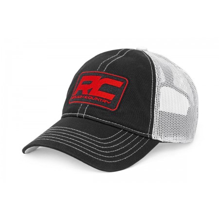 Rough Country Mesh Hat - Black & White
