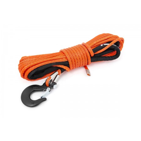 Orange 1/4in Synthetic Winch Rope | UTV, ATV