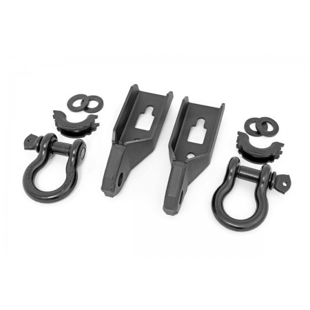 Ford Tow Hook to Shackle Conversion Kit w/ D-Ring & Rubber Isolators (09-20 F-150)