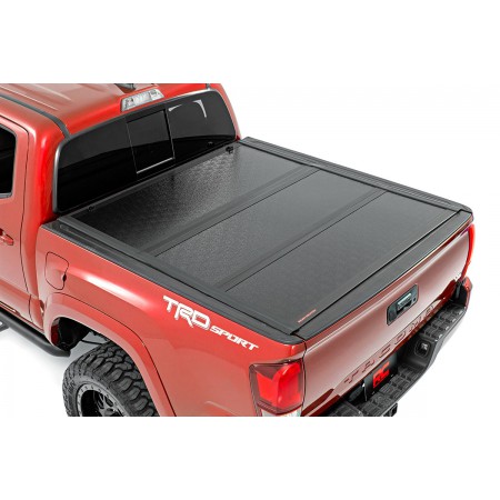 Toyota Low Profile Hard Tri-Fold Tonneau Cover (16-20 Tacoma | 5' Bed)
