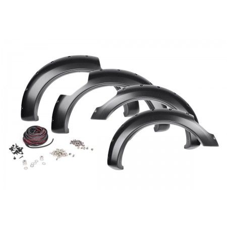 Nissan Pocket Fender Flares | Rivets | Unpainted (17-19 Titan Crew Cab)