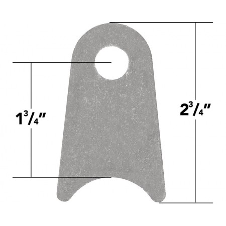 Weld On Coped Tabs Standard, 1.5" Cope (10 Pack) Weld On Coped Tabs Standard, 1.5" Cope (10 Pack)