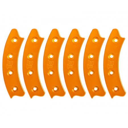 Beadlock Ring, Segmented 17", Orange (Set of 6)