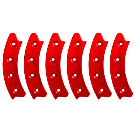 Beadlock Ring, Segmented 17", Red (Set of 6)