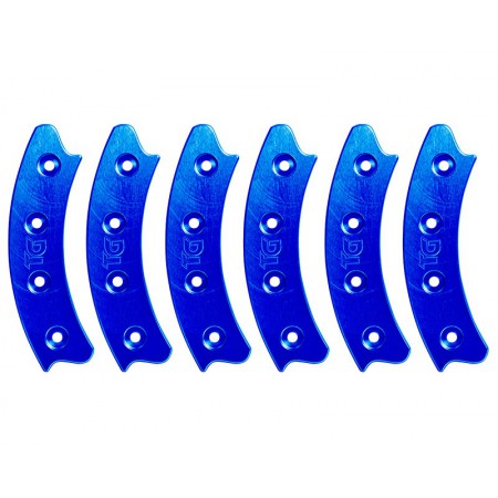 Beadlock Ring, Segmented 17", Blue (Set of 6)