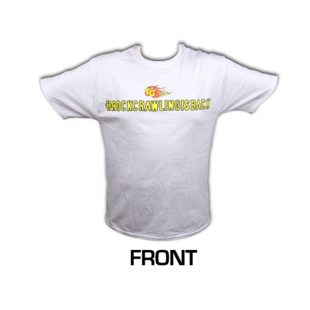 Short Sleeved White Shirt, #rockcrawlingisback, Large
