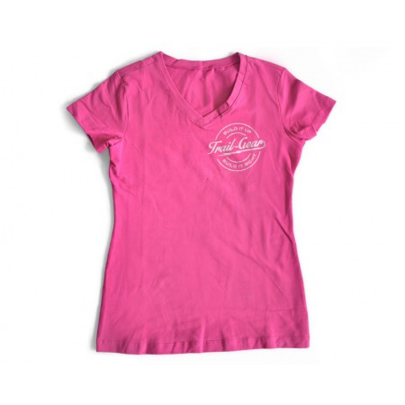 T-SHIRT,LIGHTNING SEAL,PINK,WOMENS LARGE