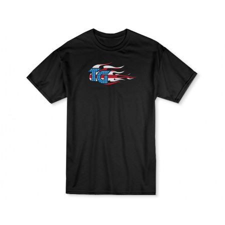 T-SHIRT,TG STARS/STRIPES,BLACK,MENS SMALL