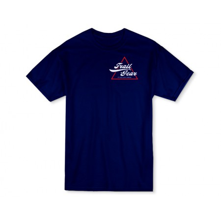 T-SHIRT,TRIANGLE,NAVY,MENS LARGE