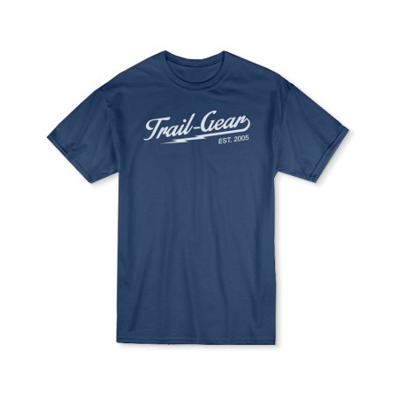 T-SHIRT,LIGHTNING,INDIGO,MENS LARGE