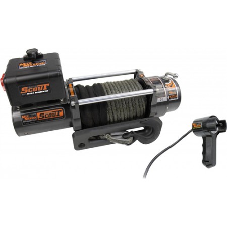 Лебедка Mile Marker SEC8 Scout 12V 8000 lb Winch, 96' Rope, Incl Alum Hawse Fairlead