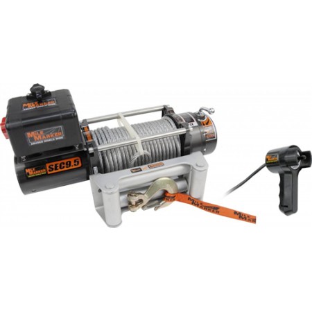 Лебедка Mile Marker 12V 9500 lb Winch, 100' 3/8" Cable, Incl Roller Fairlead, Low Profile
