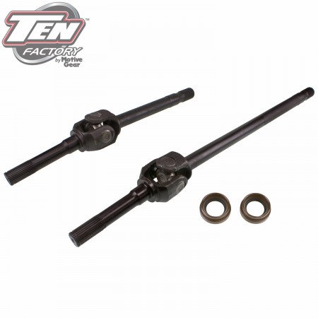 Dana 30 Performance Complete Front Axle Kit; Axle Length 27.02"/14.14"; 30 Spline; Big Spline; Uses 5-760X U-Joint; Incl. Left, Right, Outer Axles, Bearings, Seals and Studs; 4340 Chromoly