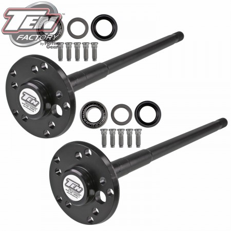 Dana 44 Performance Complete Rear Axle Kit; Axle Length 29.75"/29.25"; 30 Spline; Dual Bolt Circle; Incl. Left and Right Axles, Bearings, Seals, and Wheel Studs; 4140 Chromoly; Exc. Rubicon and Unlimited Rubicon