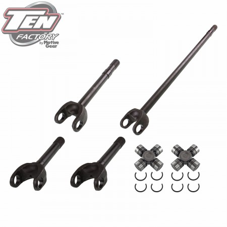 Dana 60 Performance Complete Front Axle Kit; 35 Spline; Uses 5-806X U-Joint; Incl. Left, Right, Outer Axles, Bearings, Seals and Studs; 4340 Chromoly