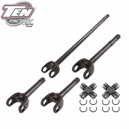 Dana 60 Performance Complete Front Axle Kit; 35 Spline; Uses 5-806X U-Joint; Incl. Left, Right, Outer Axles, Bearings, Seals and Studs; 4340 Chromoly