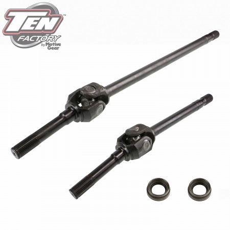 8.5" (10 Bolt) Performance Complete Front Axle Kit; Axle Length 35.46"/19.15"; 30 Spline; Big Spline; Uses 5-760X U-Joint; Incl. Left, Right, Outer Axles, Bearings, Seals and Studs; 4340 Chromoly