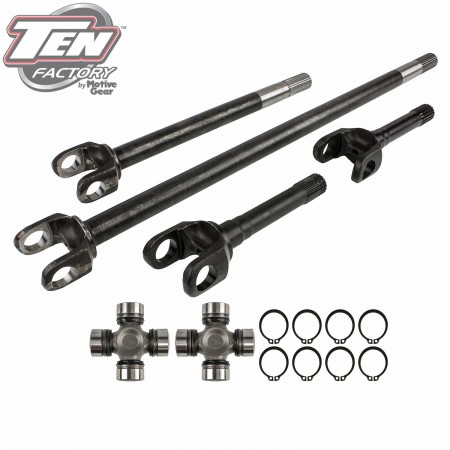 Dana 44/Dana 44 Reverse Performance Complete Front Axle Kit; Axle Length 18.91"/33.91"; 30 Spline; Uses 5-760X U-Joint; Incl. Left, Right, Outer Axles, Bearings, Seals and Studs; 4340 Chromoly