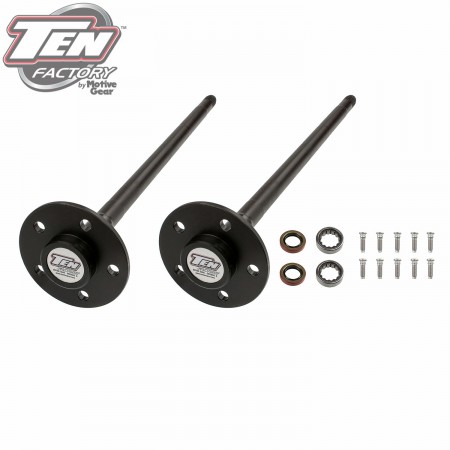 8.8" (10 Bolt) Performance Complete Rear Axle Kit; 5 Lug; Axle Length 30.63"; 28 Spline; Incl. Left and Right Axle, Bearings, Seals and Wheel Studs