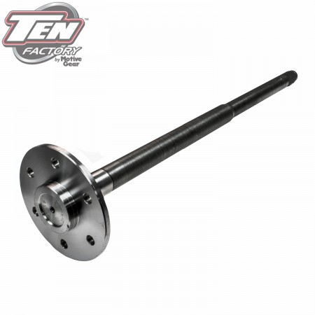 9.5" (14 Bolt) Performance Single Rear Axle Kit; 6 Lug; Axle Length 33.13"; 33 Spline; Incl. One Axle, Bearings, Seals and Studs; 1541H Manganese 9.5" (14 Bolt) Performance Single Rear Axle Kit; 6 Lug; Axle Length 33.13"; 33 Spline; Incl. One Axle, Bearings, Seals and Studs; 1541H Manganese